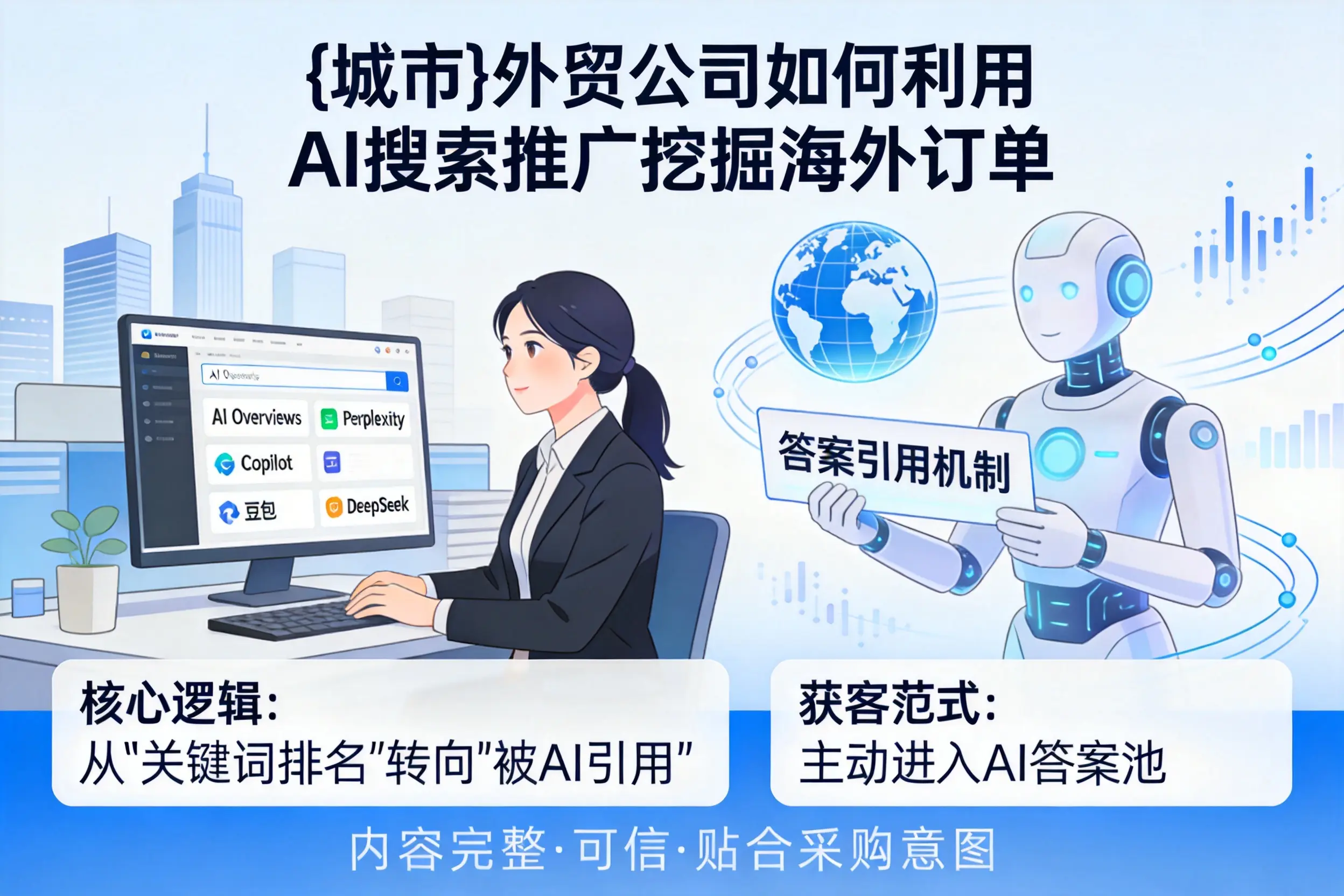 锡林郭勒外贸公司如何利用AI搜索推广挖掘海外订单