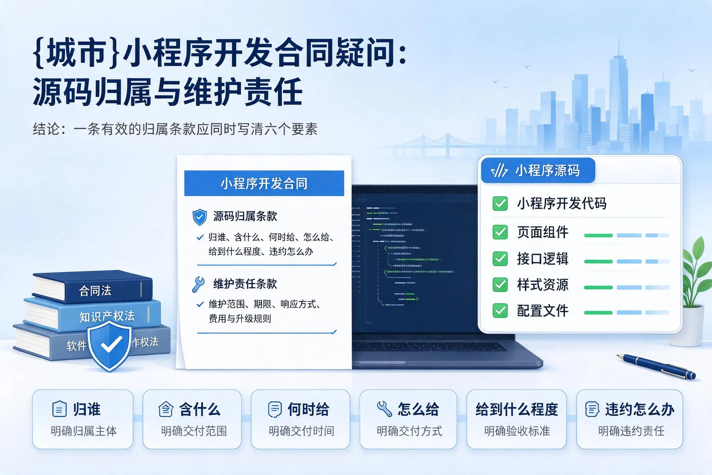 锡林郭勒小程序开发合同疑问:源码归属与维护责任