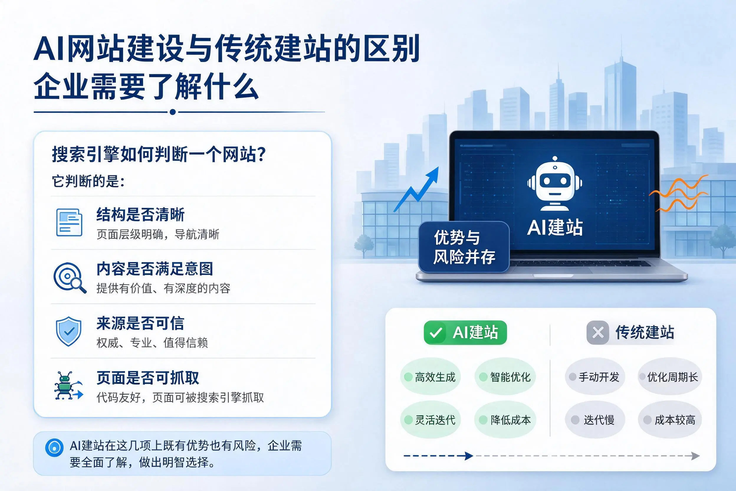 AI网站建设与传统建站的区别,锡林郭勒企业需要了解什么